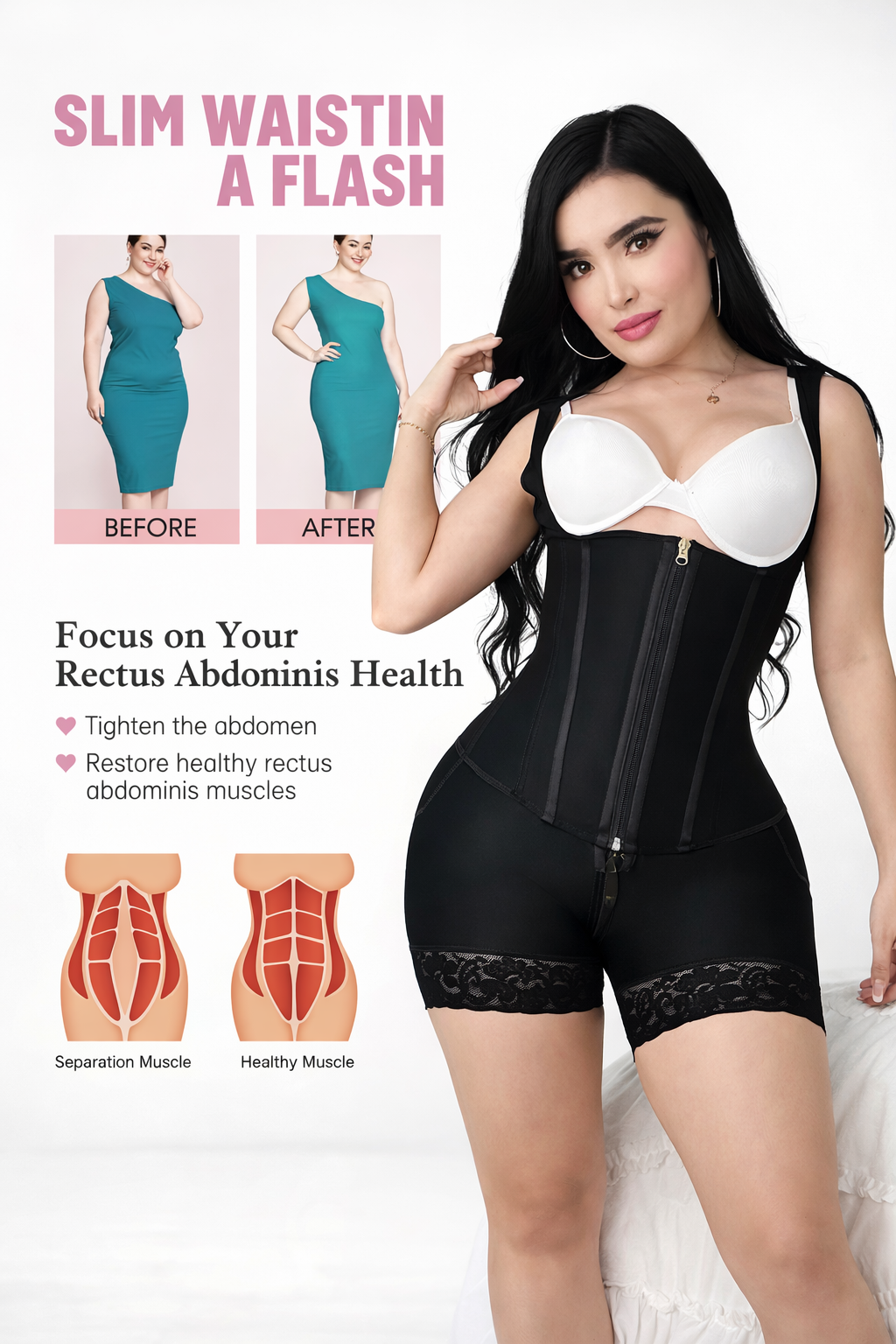 Seamless Tummy Control Shapewear, Smooth Curves Instantly