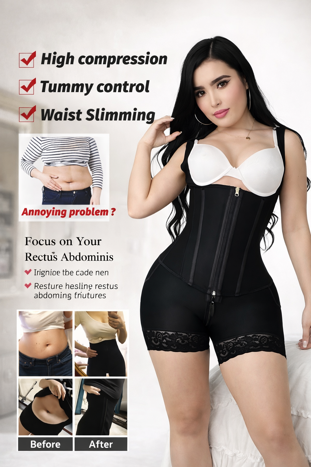 Seamless Tummy Control Shapewear, Smooth Curves Instantly